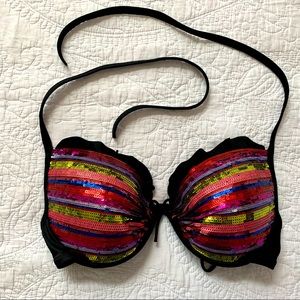 Victoria Secret sequin swim top size 34DD